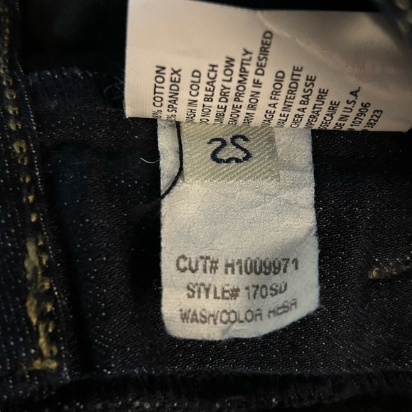 Women’s Hudson Bootcut Dark Denim Jeans‎ Made in USA Size 25 - Picture 5 of 5